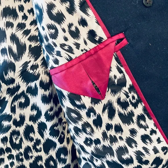 J. Crew Snow Leopard Print Top Peacoat - Picture 9 of 12